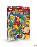 Набор для творчества Dankotoys Блестящая мозаика Попугай (БМ-02-06) PZ, код: 1658346