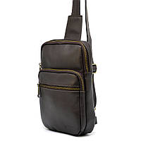 Мини-рюкзак мужской на одну шлейку TARWA GC-0904-3md Коричневый QT, код: 6717793