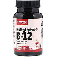 Метилкобаламин Jarrow Formulas Methyl B-12 500 mcg 100 Lozenges Cherry Flavor NB, код: 7517894
