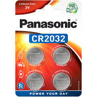 Батарейка Panasonic CR 2032 Lithium * 4 CR-2032EL/4B n