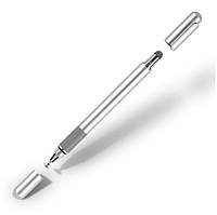 Стилус SK Capacitive Drawing Ball Point Silver (универсальный 2в1)