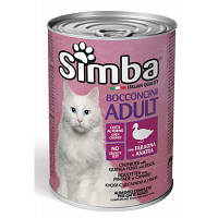 Консервы для кошек Simba Cat Wet цесарка с уткой 415 г 8009470009515 n