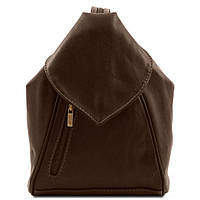 Кожаный рюкзак Tuscany Leather Delhi TL140962 Темно-коричневый BM, код: 8345521