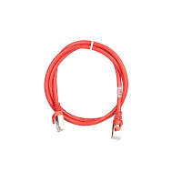 Патч-корд 1м S/FTP Cat 6 CU PVC 26AWG 7/0.16 red 2E 2E-PC6SFTPCOP-100RD n