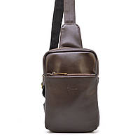 Рюкзак на одно плечо из натуральной кожи GC-0205-3md TARWA Коричневый DH, код: 7729166
