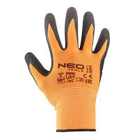 Захисні рукавички Neo Tools робочі, поліестер з латексним покриттям, р. 10 97-641-10 n