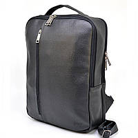 Кожаный мужской рюкзак TARWA FA-7287-3md на два отдела черный IN, код: 6729688