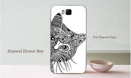 Чохол бампер силіконовий на Huawei Y5c Y541 з картинкою Синя Метелик, фото 3