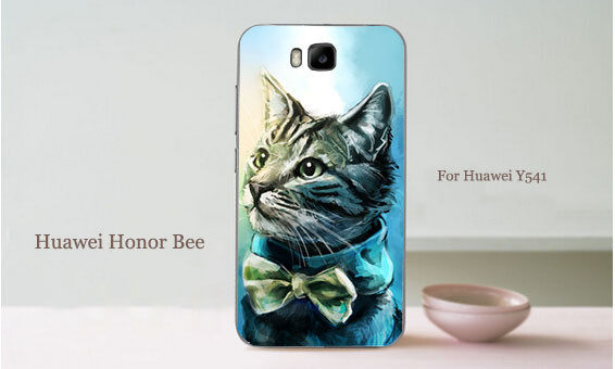 Чохол бампер силіконовий на Huawei Y5c Y541 з картинкою Кіт у Метелику