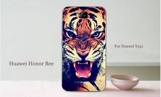 Чохол бампер силіконовий на Huawei Y5c Y541 з картинкою Оскал Тигра, фото 1