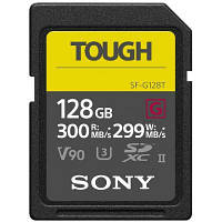 Карта памяти Sony 128GB SDXC class10 UHS-II U3 V90 Tough SFG1TG n