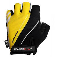 Велоперчатки PowerPlay 5024 Black/Yellow L 5024D_L_Yellow n