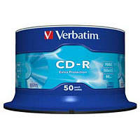 Диск CD Verbatim CD-R 700Mb 52x Cake box 50 Extra 43351 n