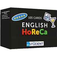 Обучающий набор English Student Карточки для изучения английского языка HoReCa English Vocabulary, украинский
