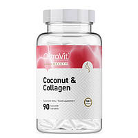 Хондропротектор для спорта OstroVit Collagen MCT Oil from coconut 90 Caps QT, код: 7845088