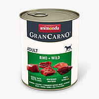 Корм Animonda GranCarno Adult Beef and Game влажный с говядиной и дичью для взрослых собак 80 KC, код: 8452386