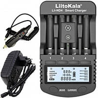 Зарядное устройство для аккумуляторов AA, AAA LiitoKala Lii-ND4 (050505BB) для AA AAA Ni-Mh/Ni-Cd Крона 9В с