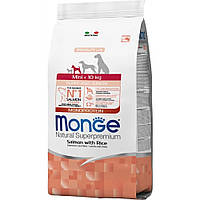 Корм Monge Mini Puppy Junior Salmone сухой с лососем для щенят и юниоров малых пород 7.5 кг UP, код: 8451735