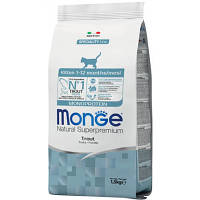 Сухой корм для кошек Monge Cat Monoprotein Kitten с форелью 1.5 кг (8009470005500) m