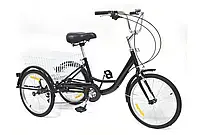 20" 8-скоростной 3-х колесный велосипед с корзиной трехколесный велосипед для взрослых
