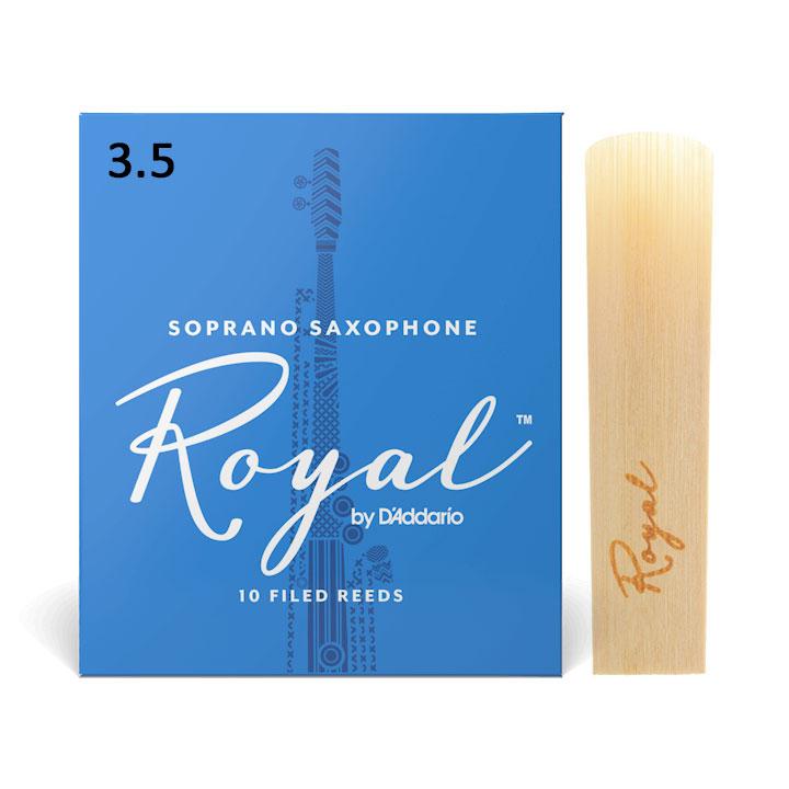 Тростина для сопрано саксофона D`ADDARIO ROYAL - SOPRANO SAX #3.5 (1ШТ)