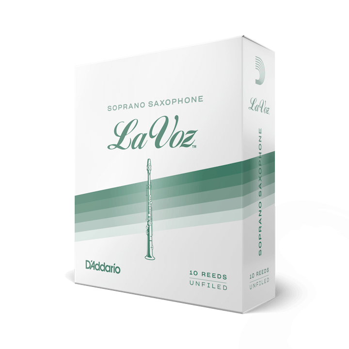 Тростини для сопрано саксофона D`ADDARIO LA VOZ - SOPRANO SAX MEDIUM - 10 PACK, фото 1