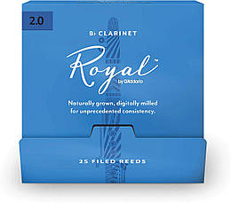 Тростина для кларнета D'ADDARIO Royal - Bb Clarinet #2.0 - 25 box
