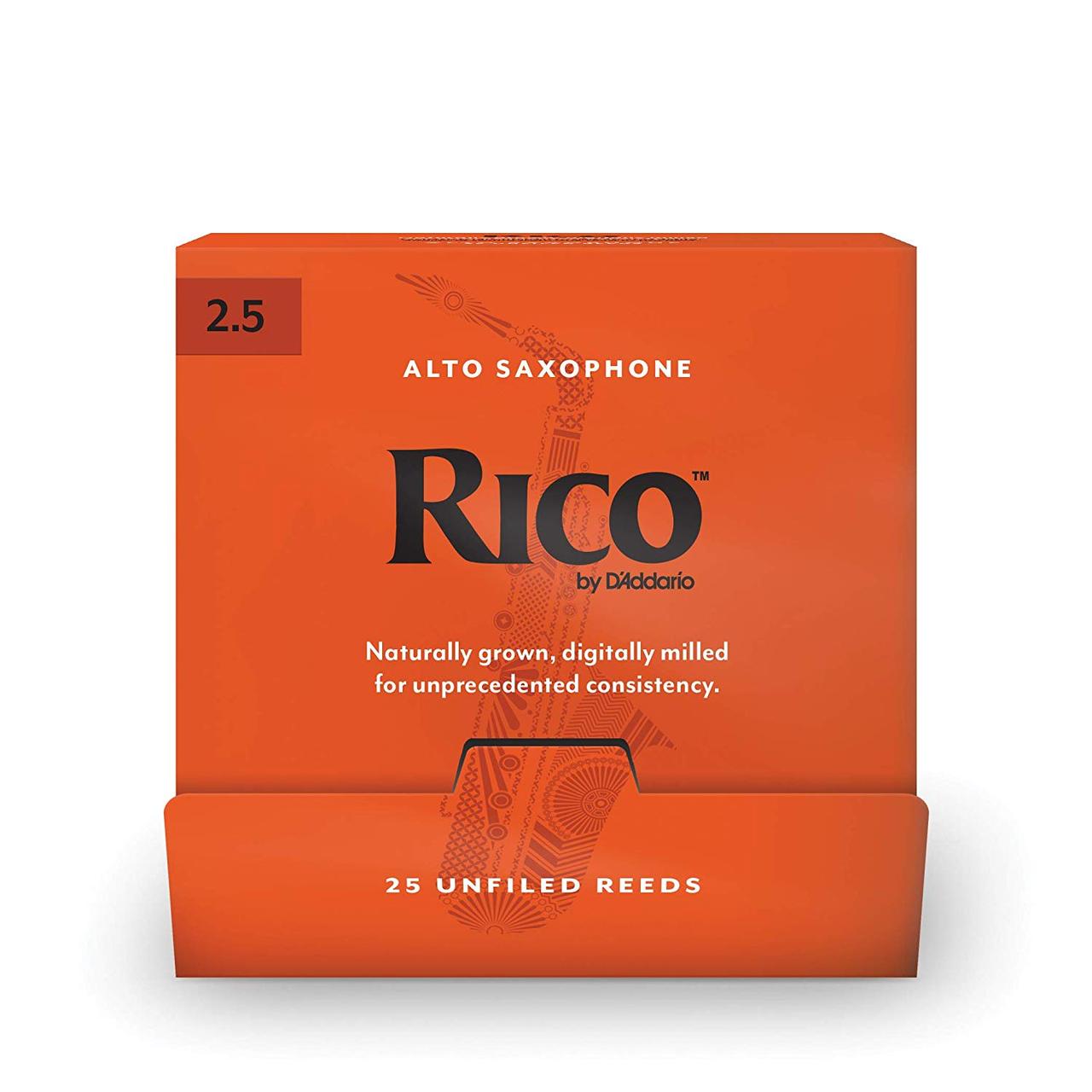 Тростини для альт-саксофона D`ADDARIO RICO - ALTO SAX #2.5 - 25 PACK, фото 1
