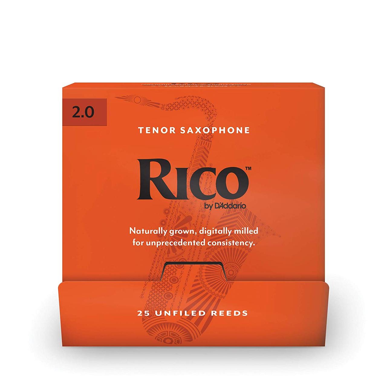 Тростини для тенор саксофона D`ADDARIO RICO - TENOR SAX #2.0 - 25 PACK, фото 1