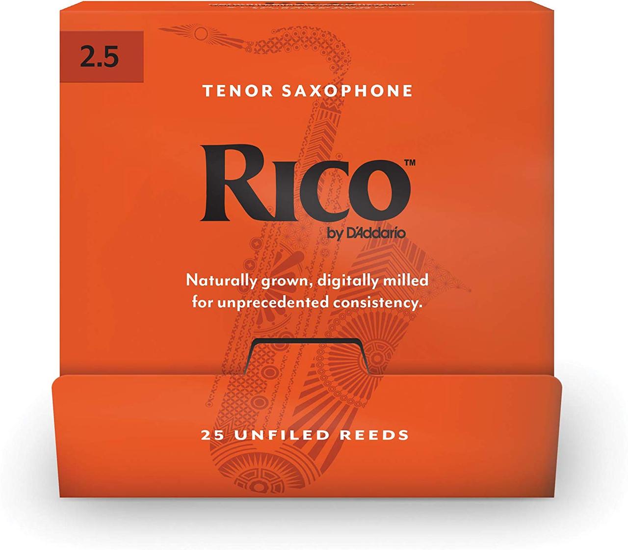 Тростини для тенор саксофона D`ADDARIO RICO - TENOR SAX #2.5 - 25 PACK, фото 1