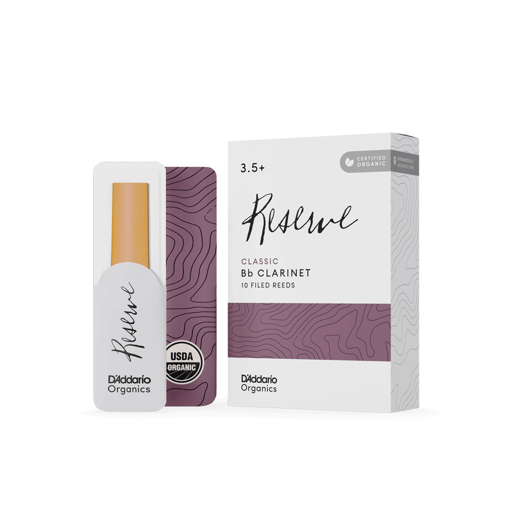 Тростина для кларнета D`ADDARIO ORGANIC RESERVE CLASSIC BB CLARINET #3.5+ (1 ШТ), фото 1