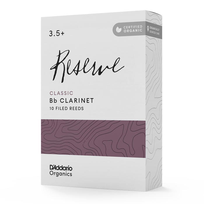 Тростини для кларнета D`ADDARIO ORGANIC RESERVE CLASSIC BB CLARINET #3.5+ - 10 PACK, фото 1