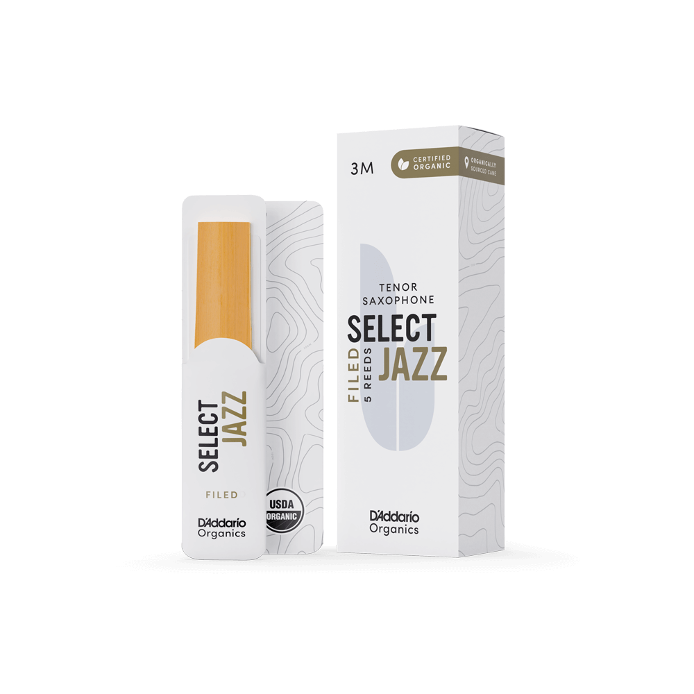 Тростина для тенор саксофона D`ADDARIO ORGANIC SELECT JAZZ - TENOR SAX FILED 3M - (1 ШТ), фото 1