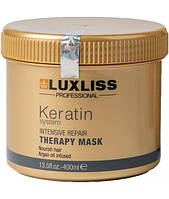 Восстанавливающая маска с кератином Luxliss Keratin Intensive Repair Therapy Mask 400 мл