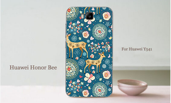Чохол бампер силіконовий на Huawei Y5c Y541 з картинкою Оленята