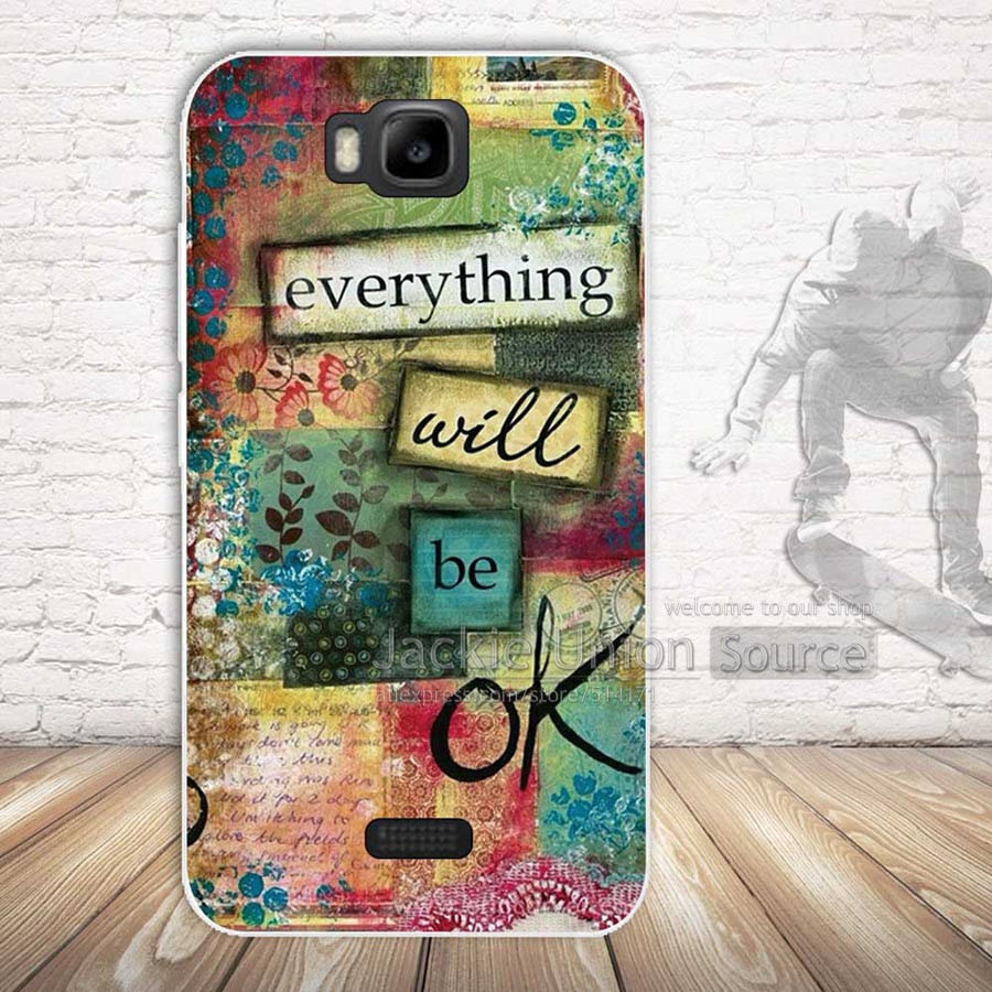 Чохол бампер силіконовий на Huawei Y5c Y541 з картинкою Everything will be ok