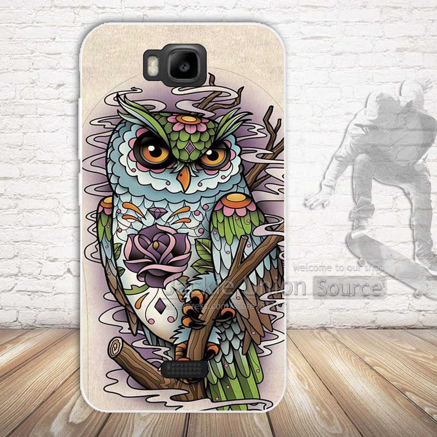 Чохол бампер силіконовий на Huawei Y5c Y541 з картинкою Сова
