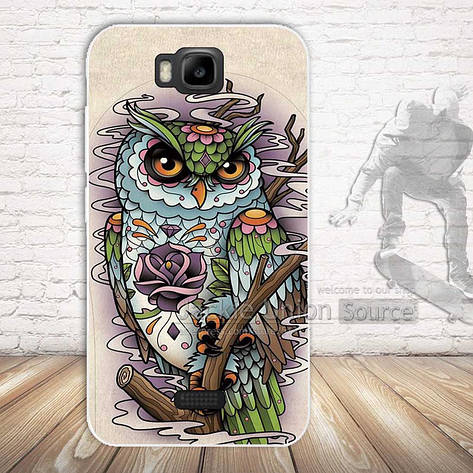 Чохол бампер силіконовий на Huawei Y5c Y541 з картинкою Сова, фото 1