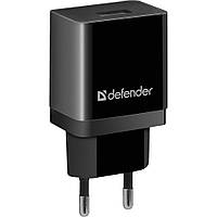 Сетевое зарядное устройство для телефона Defender UPC-11 Black 1xUSB 2.1А + micro-USB (83556)