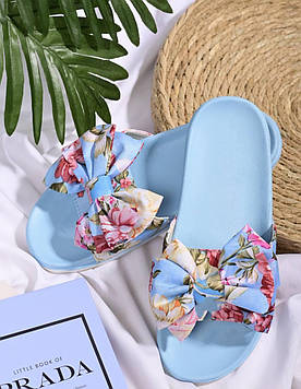 Шльопанці жіночі літні блакитні Б1588