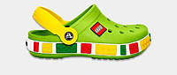 Crocs crocband kids LEGO Clog C6/7, зеленые (размер 24, 14.5 15.1 см) на 2-2,5 года