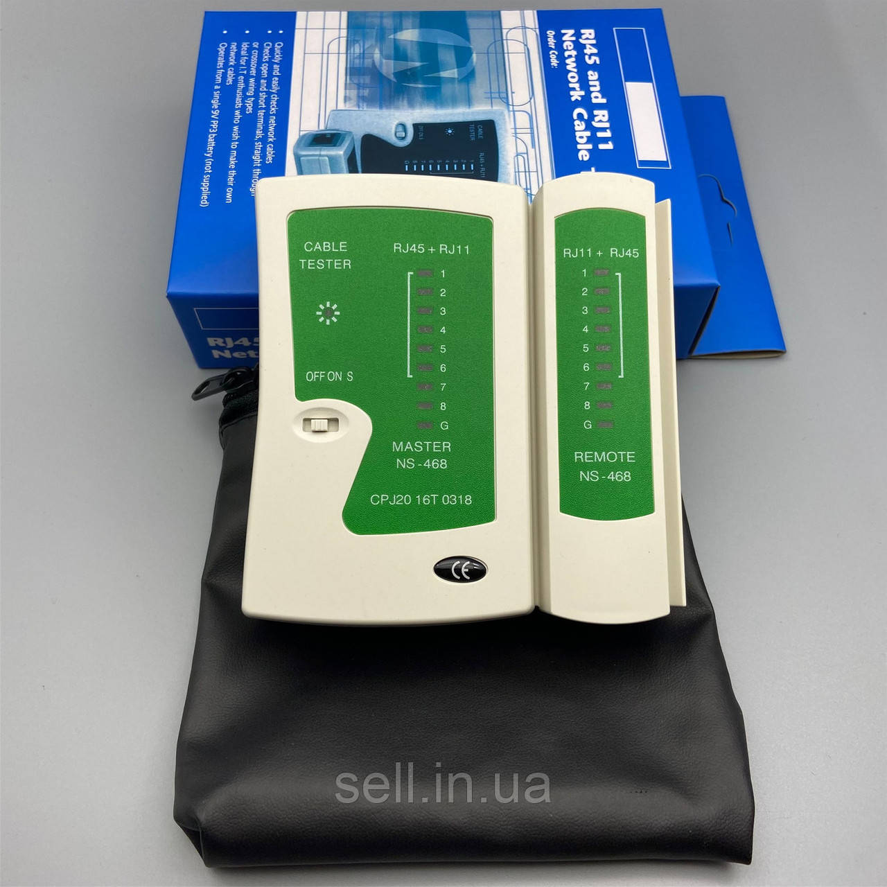Мережевий тестер НС-468 (RJ45/RJ11), фото 1