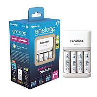 Зарядное устройство для аккумуляторов AA, AAA Panasonic Smart&Quick Charger BQ-CC55 White + Eneloop 4хAA 2000