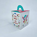 Коробка для капкейків (1 шт), 82*82*100 мм, з вікном, "Фея", фото 4