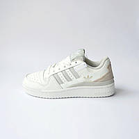 Adidas Forum LOW White Gray кроссовки и кеды высокое качество Размер 36