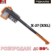 Топор - Колун Fiskars X27 XXL. Топор ФИСКАРС профессиональный для дров