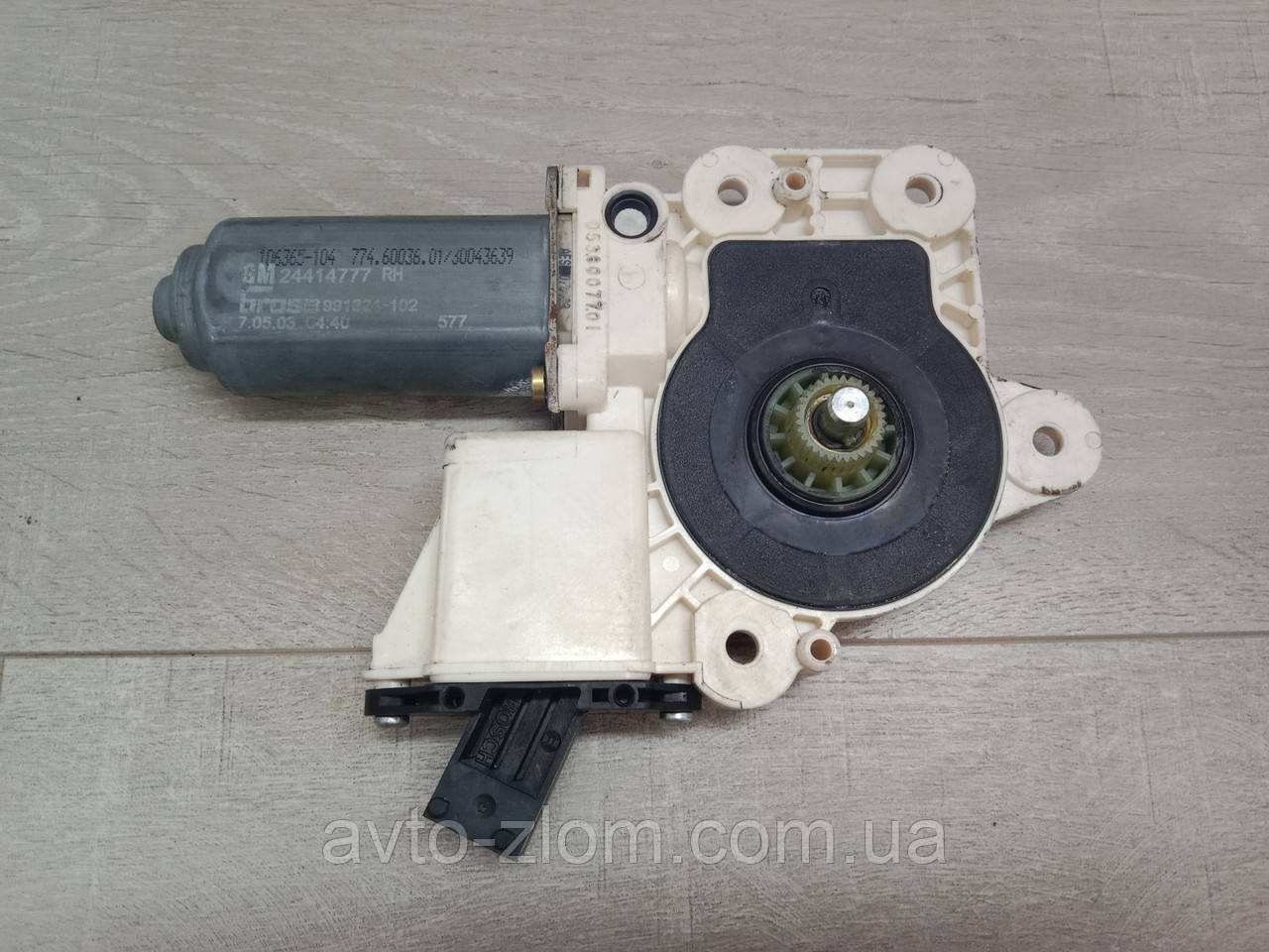 Моторчик склопідйомника Opel Vectra C, Опель Вектра Ц. Задній правий. 24414777, 1137328066., фото 1