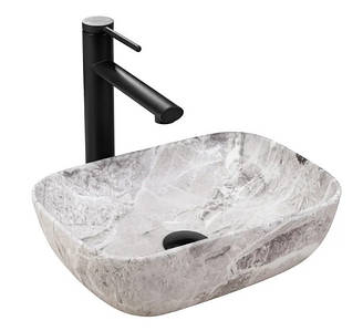 Умивальник (раковина) REA BELINDA MINI STONE MATT накладний