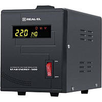 Стабилизатор напряжения REAL-EL STAB Energy-500 Black (EL122400011)