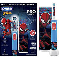 Электрическая зубная щетка Braun ORAL-B Pro Kids Spider-Man D103.413.2KX Blue